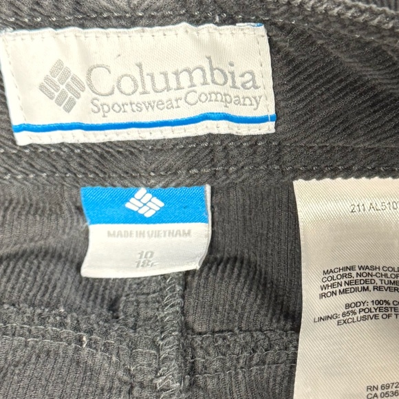 🏔️ Columbia Charcoal Grey Corduroy Mini Skirt - Size 10 - Picture 4 of 5